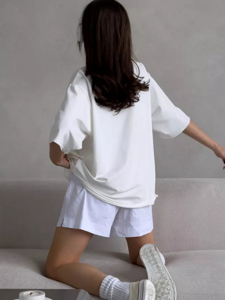 Oversized Half Sleeve Cotton T-Shirt