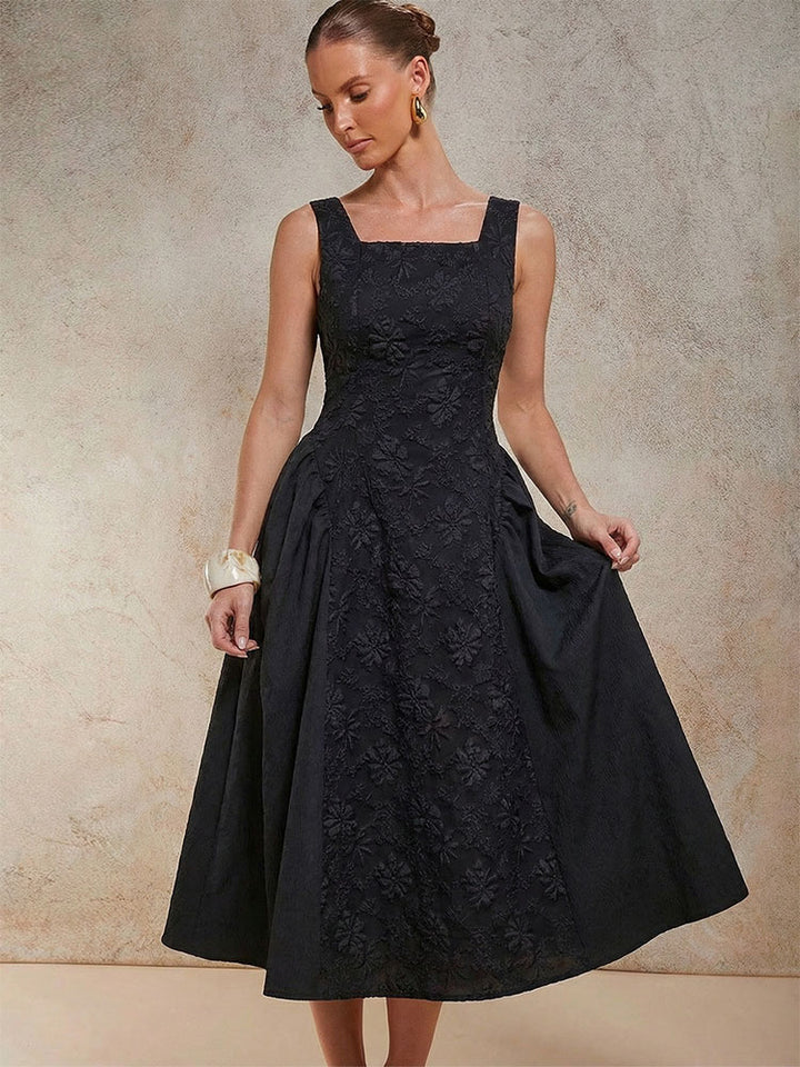 Elegant Embossed Dress