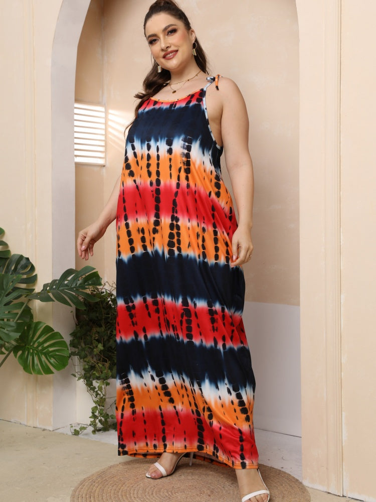 Colorful Tie-Dye Dress