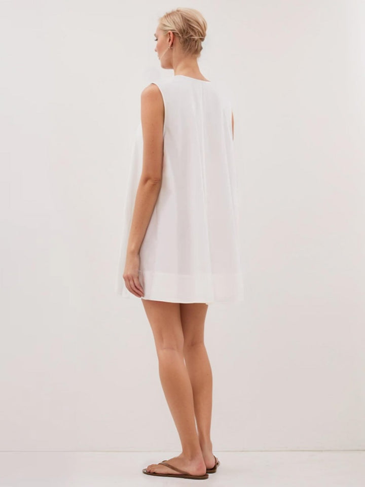 Casual V-Neck Swing Dress