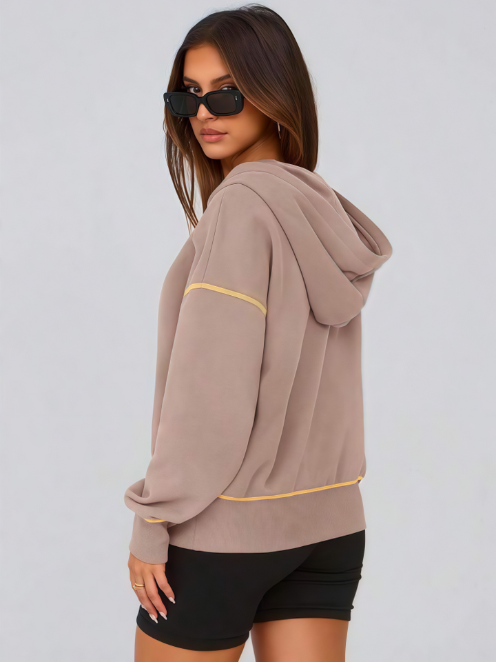 Contrast Stitch Long Sleeve Sweatshirt