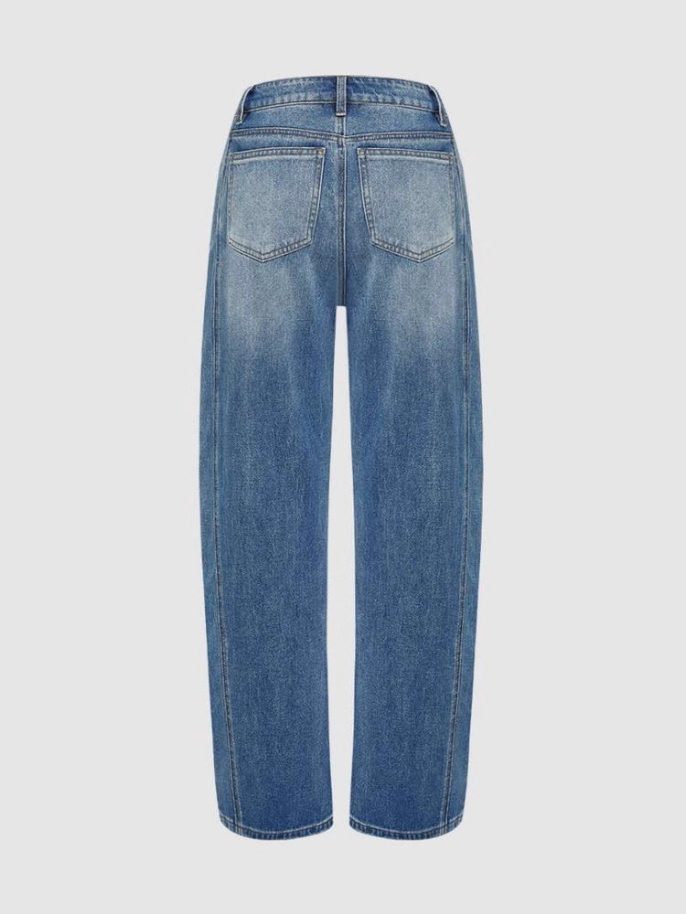 Women’s Fashion High Waist Stretch Wide Leg Jeans