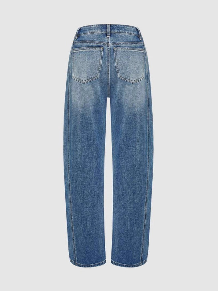 Women’s Fashion High Waist Stretch Wide Leg Jeans