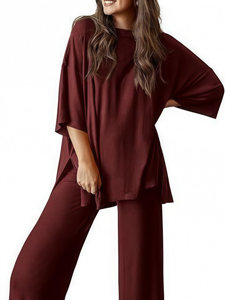 Oversized Split-Side Loungewear Set