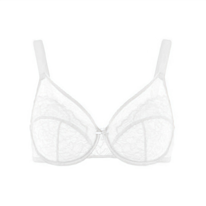 Sheer Lace Underwire Bra
