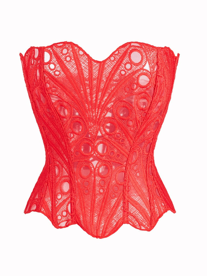 Lace Strapless Corset Top