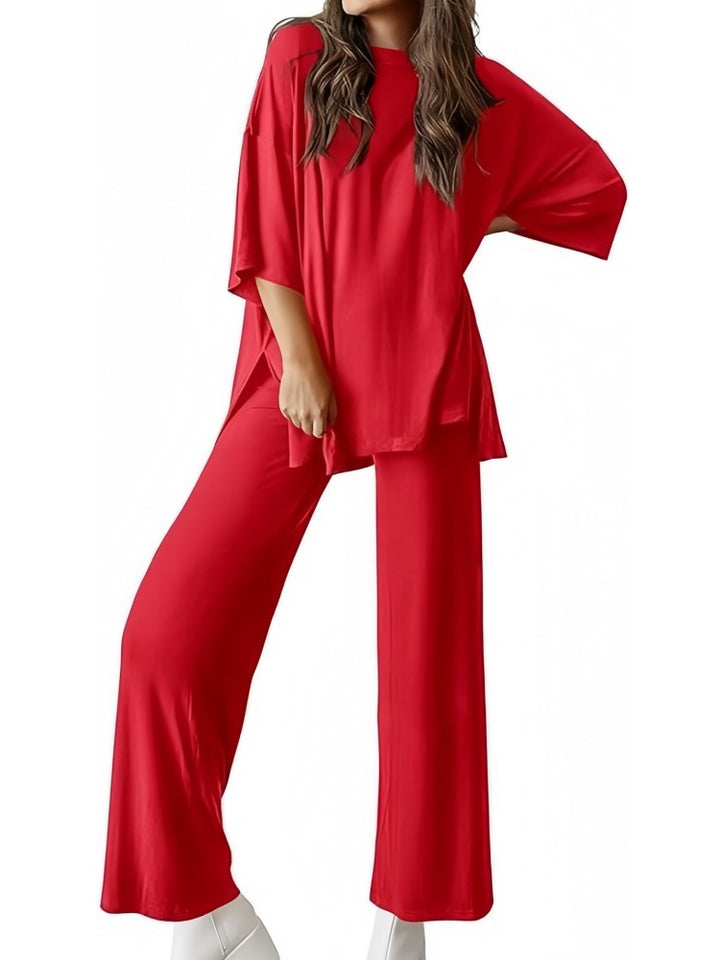 Oversized Split-Side Loungewear Set