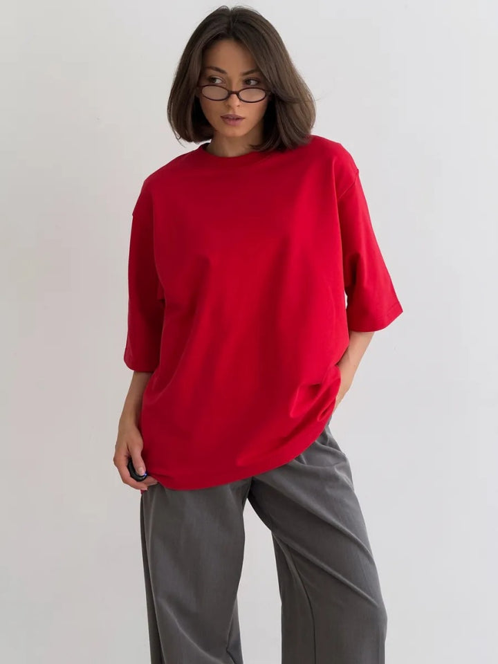 Oversized Half Sleeve Cotton T-Shirt