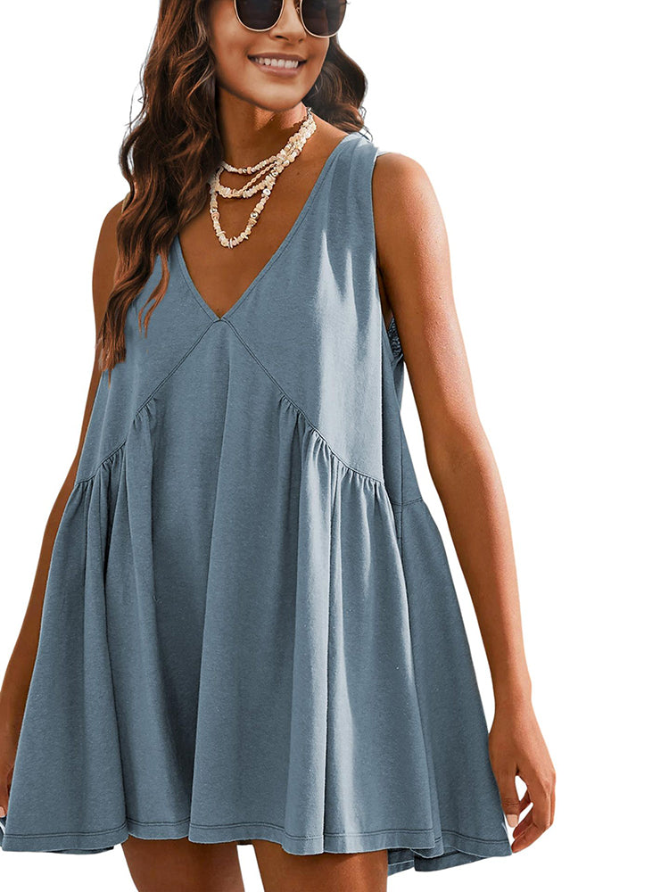 Easy Grace V-Neck Pocket Dress