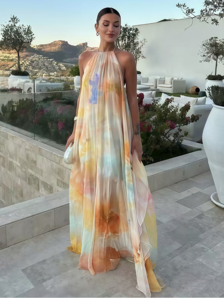 Elegant Off-Shoulder Mesh Vacation Dress