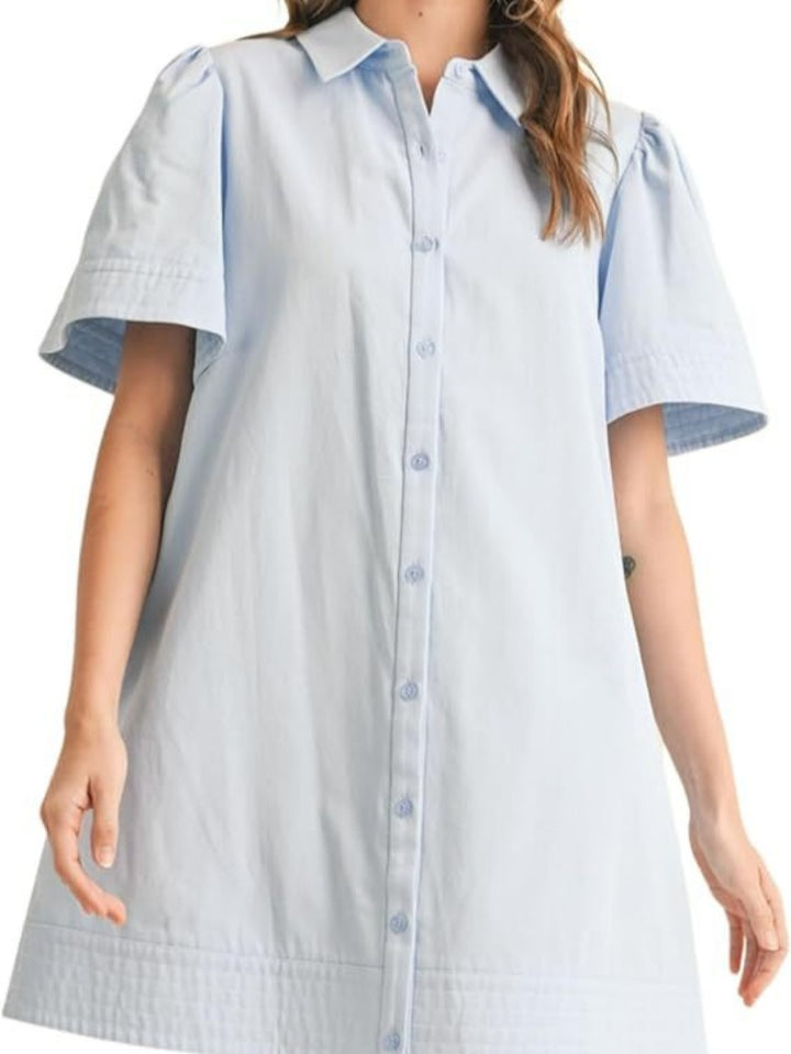 Casual Cotton Tunic Dress