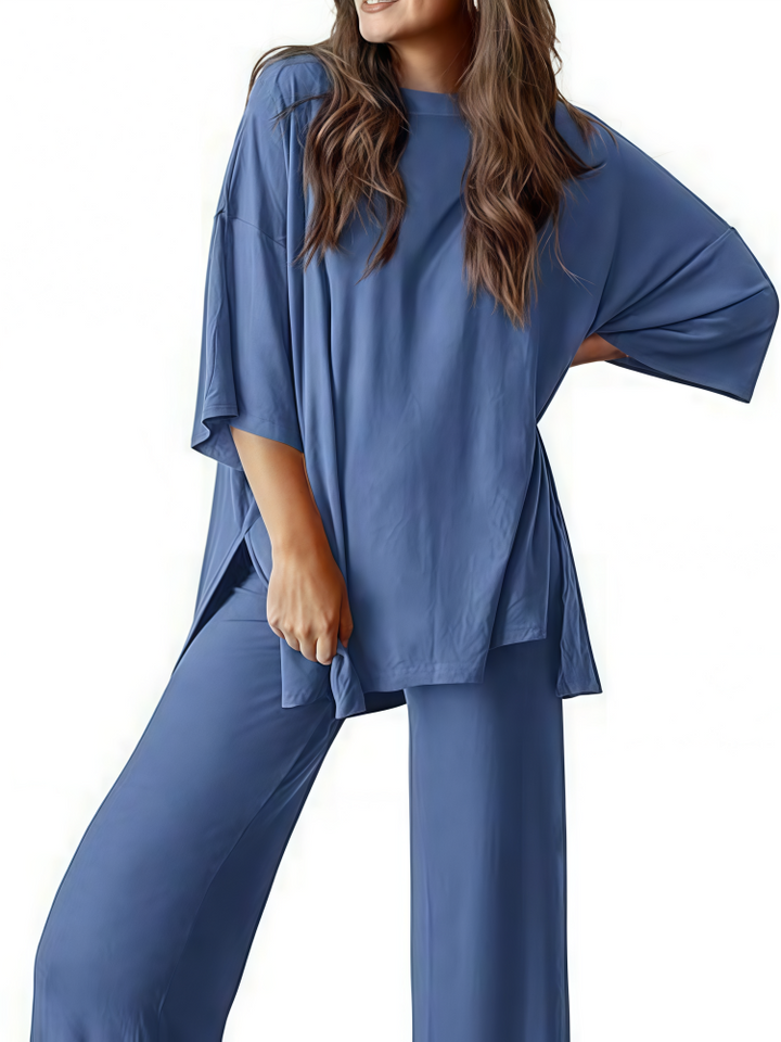 Oversized Split-Side Loungewear Set