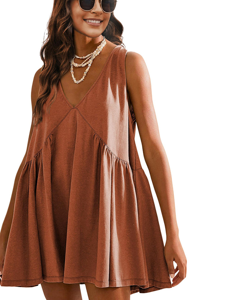 Easy Grace V-Neck Pocket Dress