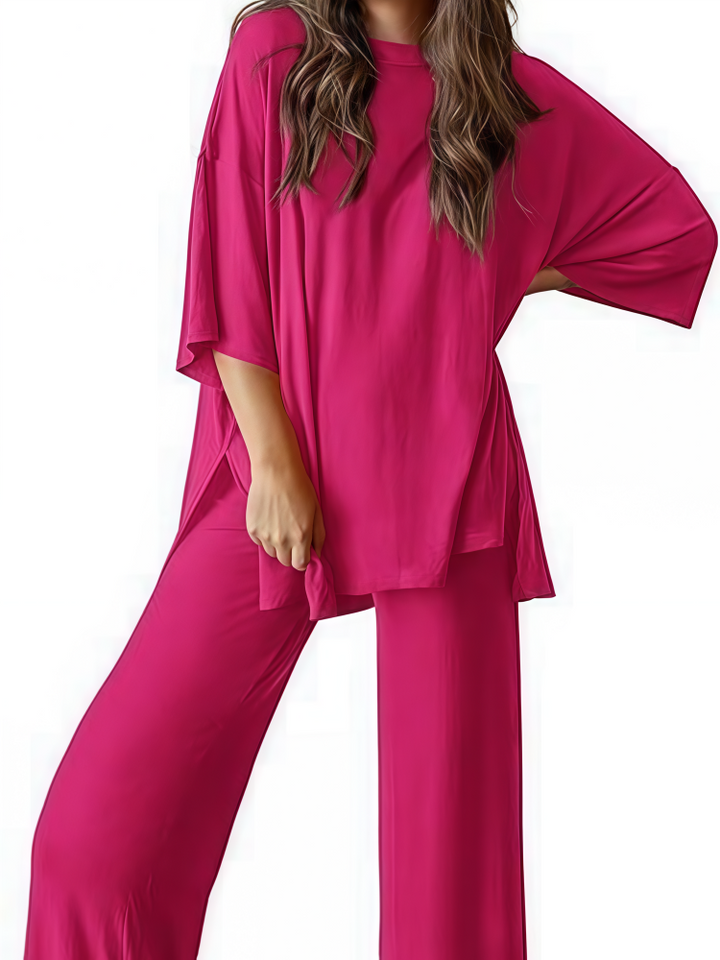 Oversized Split-Side Loungewear Set