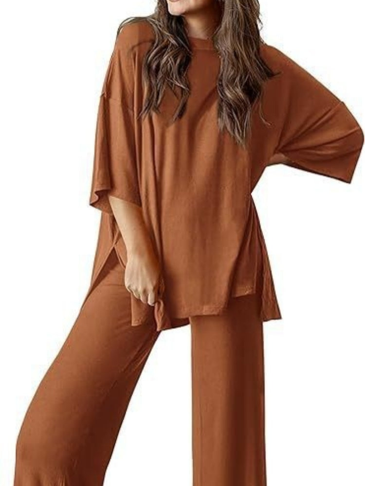 Oversized Split-Side Loungewear Set
