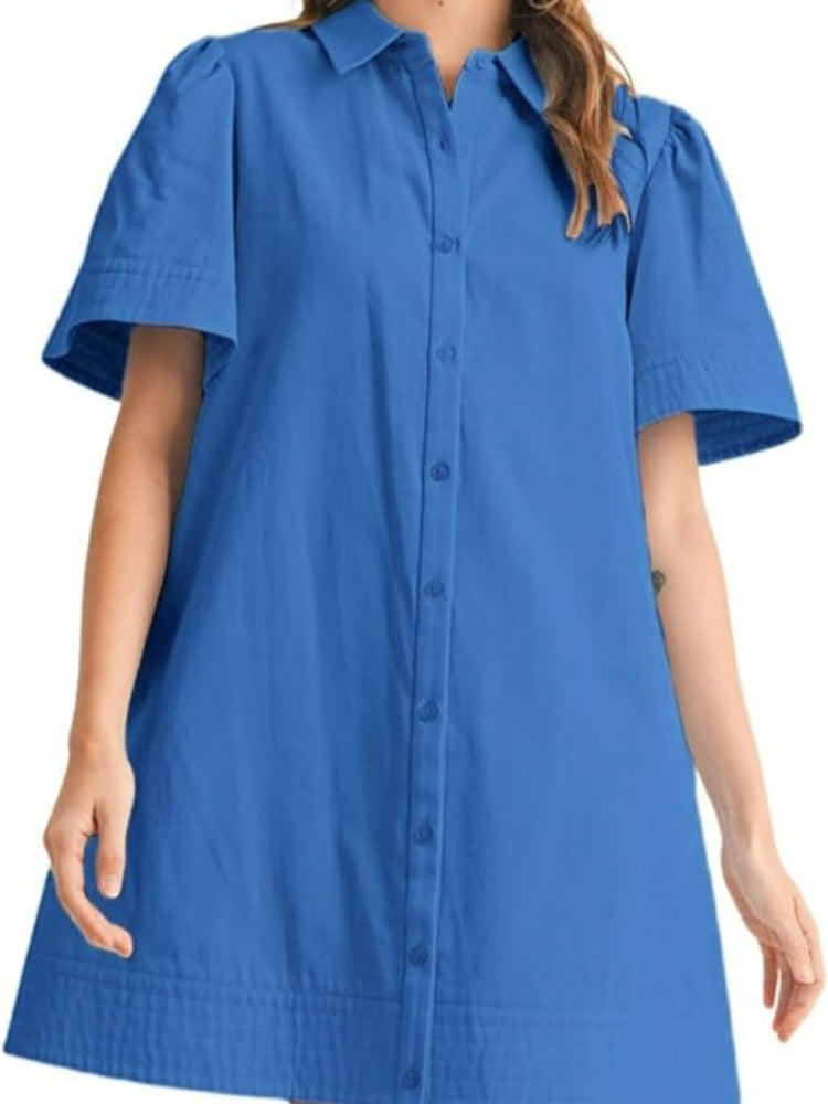 Casual Cotton Tunic Dress
