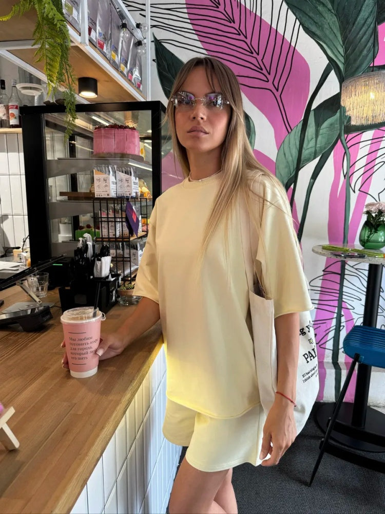 Oversized Half Sleeve Cotton T-Shirt