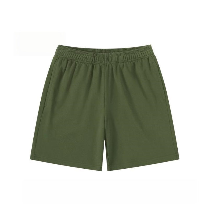 Elastic Waist Relaxed Fit Athletic Shorts