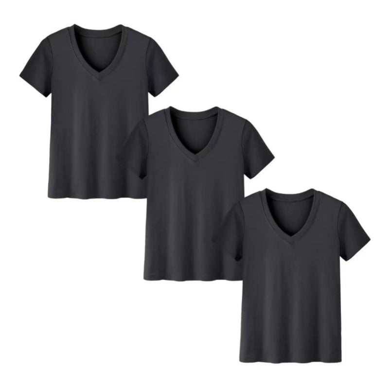 3-Pack V-Neck Short Sleeve T-Shirts