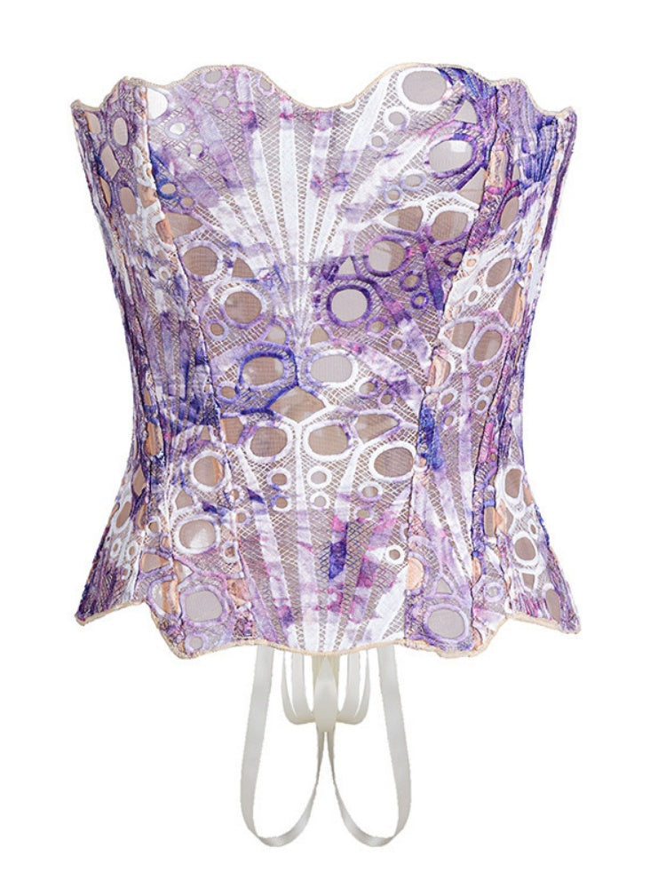 Lace Strapless Corset Top