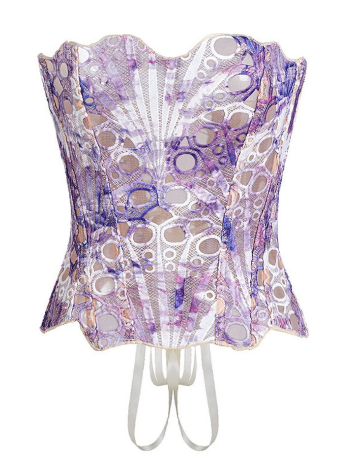 Lace Strapless Corset Top