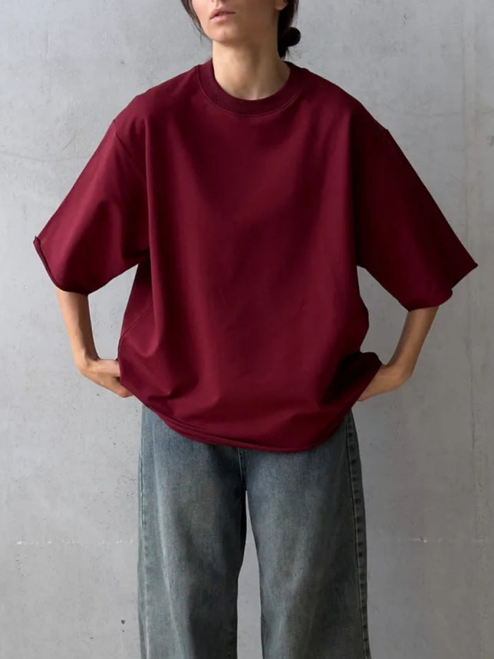 Oversized Half Sleeve Cotton T-Shirt